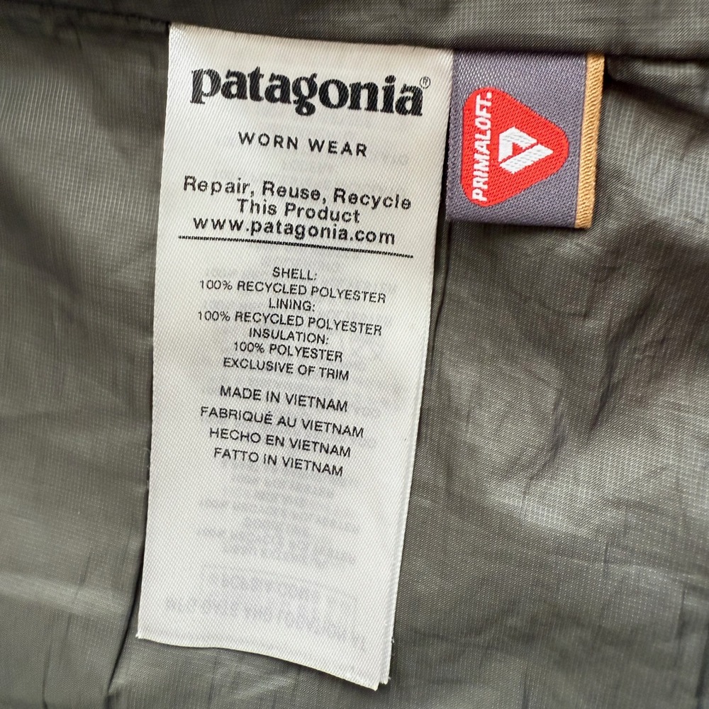 Patagonia Nano Puff Lightweight Full Zip Primaloft Industrial Green Jacket XL - Picture 6 of 13